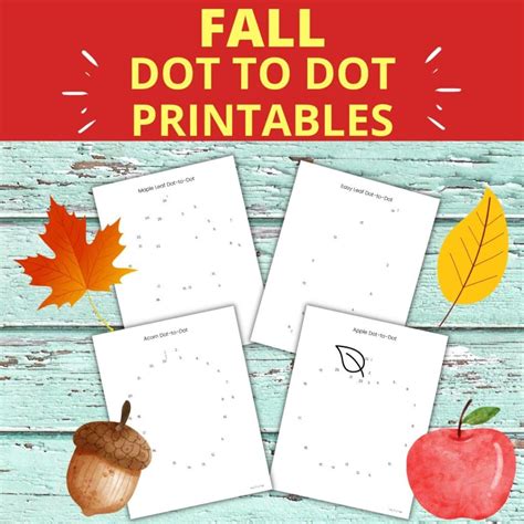 Fall Connect The Dots Printable