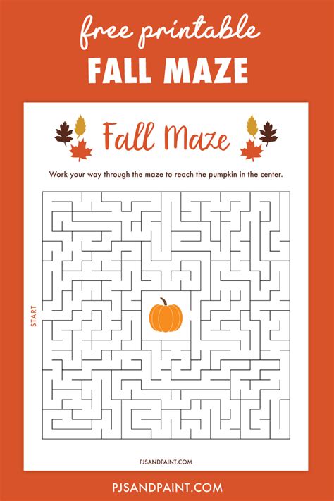 Fall Printable Mazes