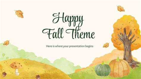 Fall Themed Powerpoint Templates