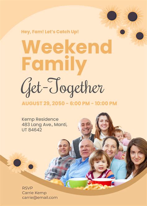 Family Get Together Invitation Template