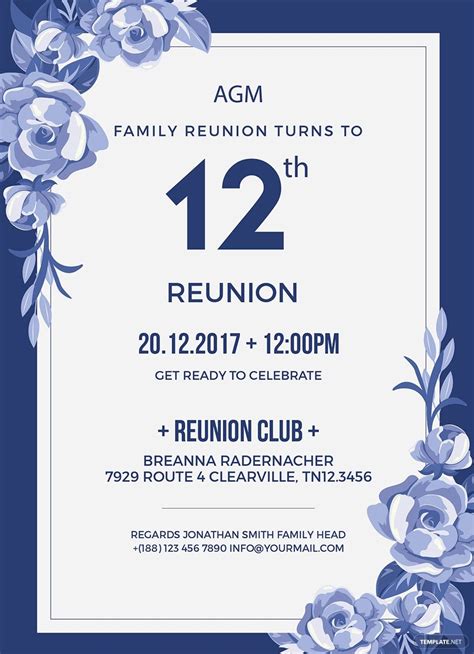 Family Reunion Invitation Template