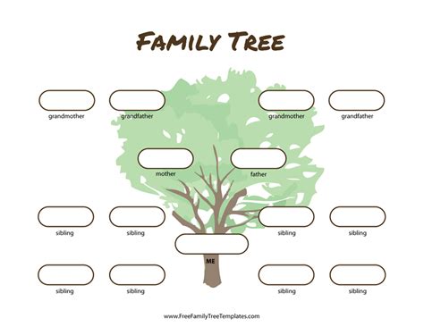 Family Tree 3 Generations Template