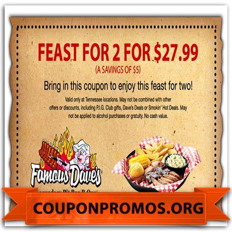 Famous Dave's Coupons Printable