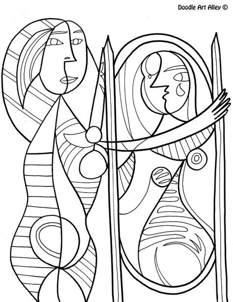 Famous Painting Coloring Sheets