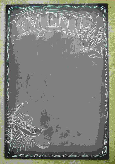 Fancy Blank Menu Template