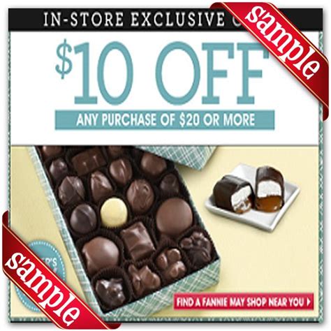 Fannie May 10 Off Coupon Printable