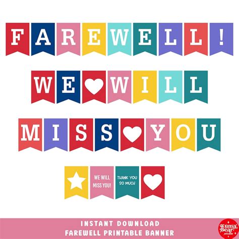 Farewell Printable Banner