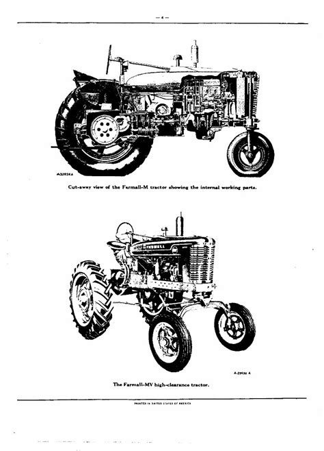 Farmall M Mv Md Mdv Parts Catalog Tc 28 Manual Ih Tractor