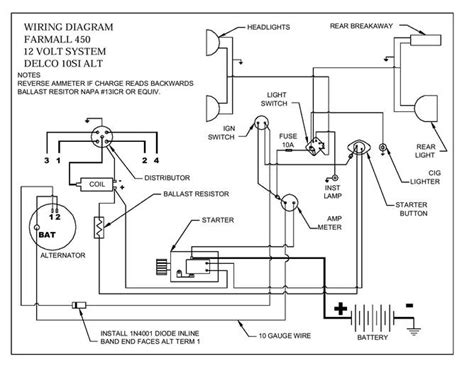 Farmall Tractor Wiring Diagram Model A