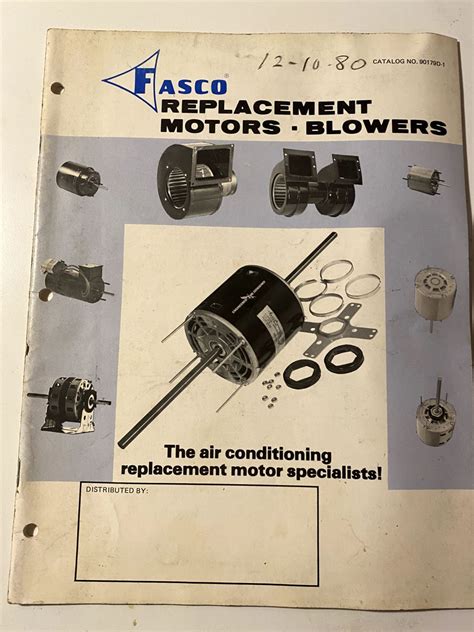 Fasco Blower Catalog