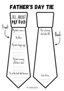 Father Day Tie Template