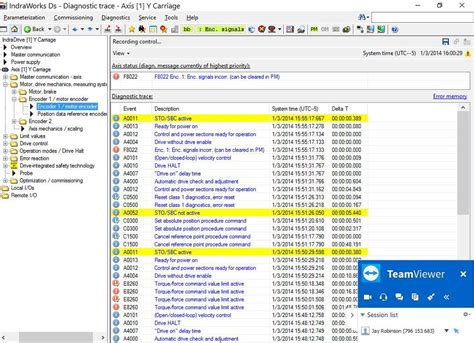Fault On Axis When Catalog Number Is Enter