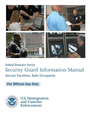 Federal Protective Service Security Guard Information Manual