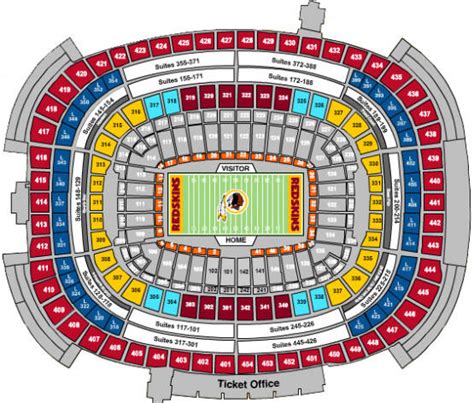 Fedex Field Landover Md Seating Chart