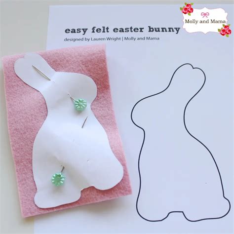 Felt Rabbit Template