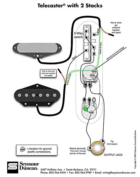 Fender American Telecaster Wiring Diagram