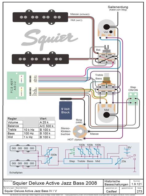 Fender Deluxe Active Jazz B Wiring Diagram