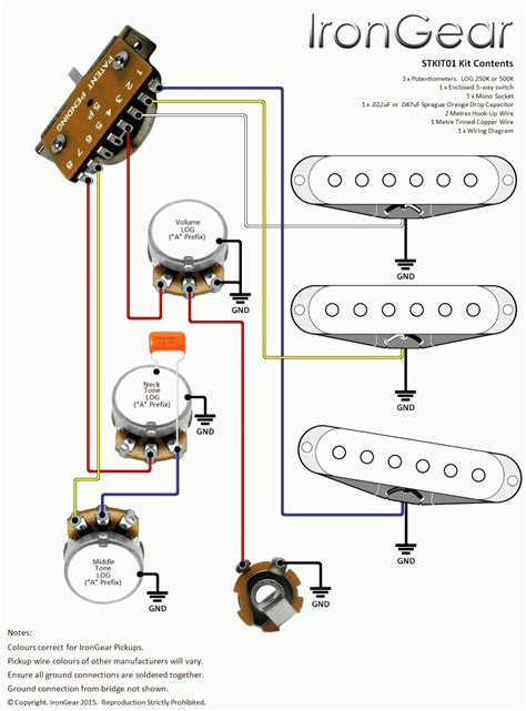 Fender Strat Three Way Switch Wiring Diagram