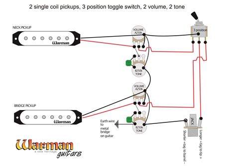 Fender Wiring Schematic 2 Pickups 1 Volume 2 Tone 5 Way Switch