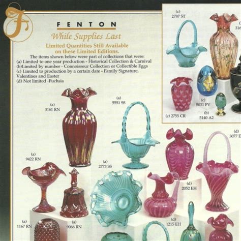 Fenton Art Glass Catalogs