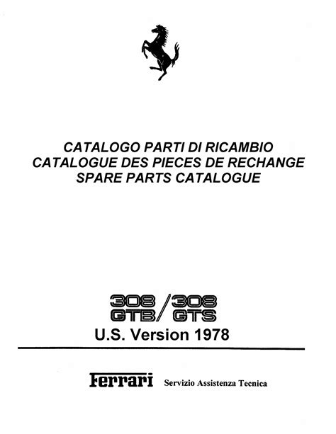 Ferrari 308qv 328gtb 328gts Service Repair Manual Download