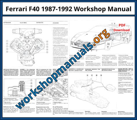 Ferrari F40 1987 1992 Workshop Repair Service Manual Pdf