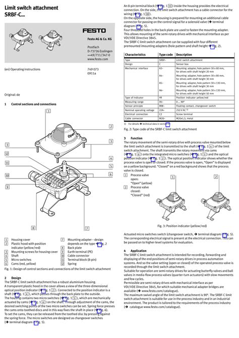 Festo Limit Switch Wiring Diagram