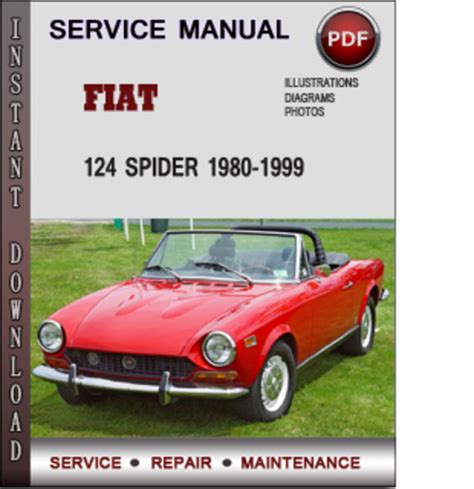 Fiat 124 Spider 1980 1999 Factory Service Repair Manual Pdf