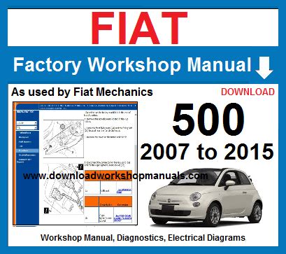 Fiat 500 2007 2011 Service Repair Manual Multilanguage