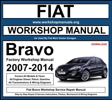 Fiat Bravo Factory Service Repair Manual Download