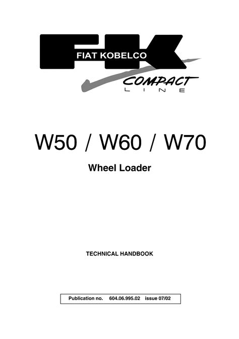 Fiat Kobelco W50 W60 W70 Mini Wheel Loader Service Repair Workshop Manual Download