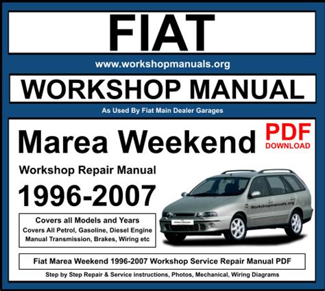 Fiat Marea Marea Weekend Factory Workshop Service Repair Manual Download