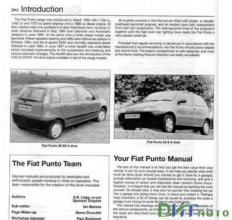 Fiat Punto User Manual Free