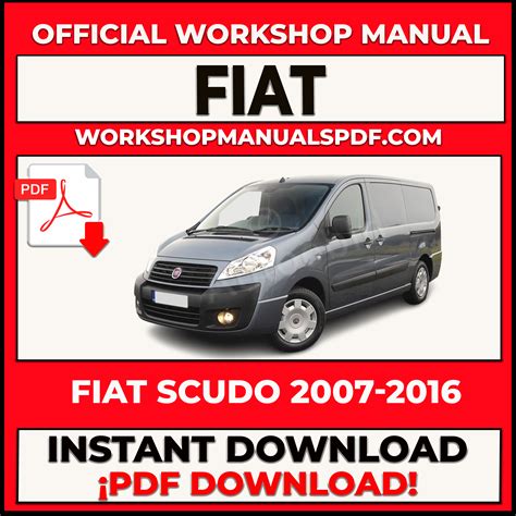 Fiat Scudo Service Repair Workshop Manual 1995 2007