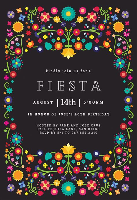 Fiesta Party Invitation Template