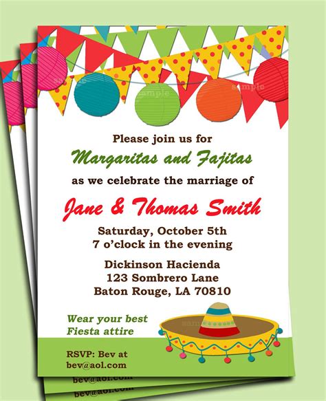 Fiesta Templates For Invitations