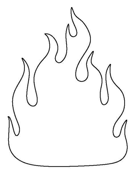 Fire Template Printable