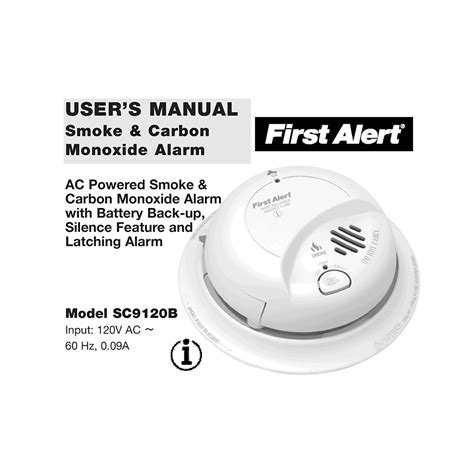 First Alert Smoke Alarm Owners Manual