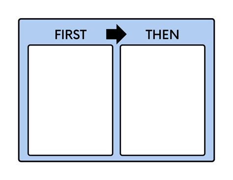 First And Then Template