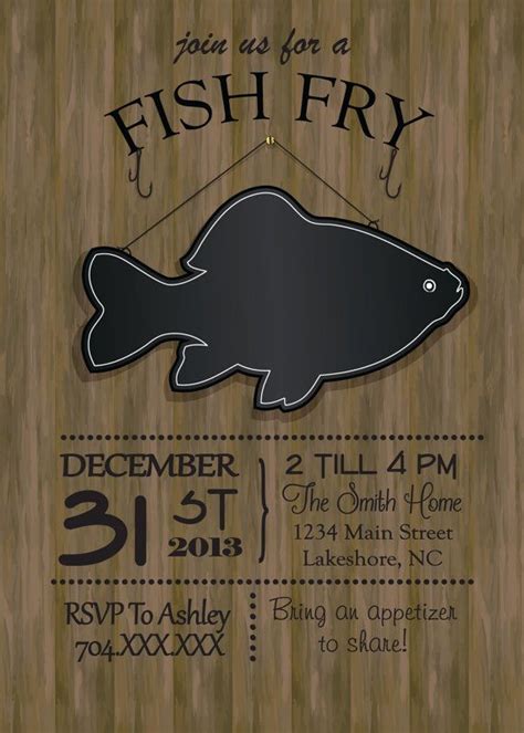 Fish Fry Invitation Template Free