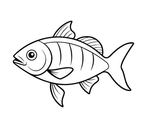 Fish Line Drawings