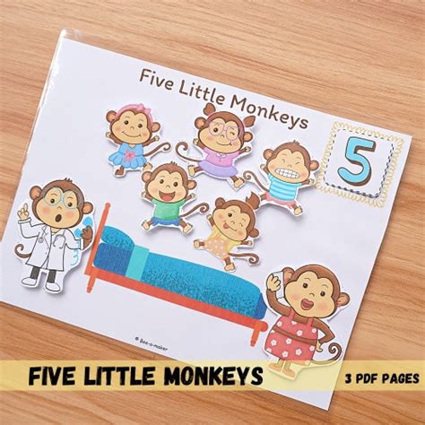 Five Little Monkeys Printable