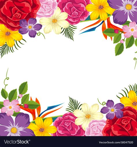 Floral Border Template