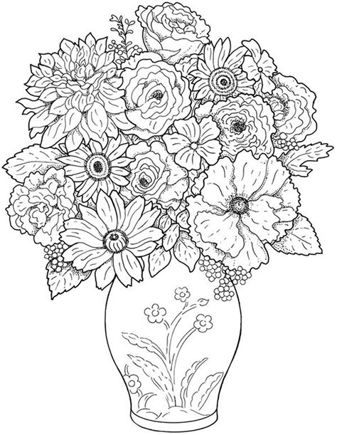 Flower Coloring Pages Printable Free