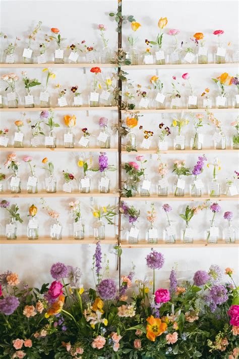 Flower Seating Chart Wedding