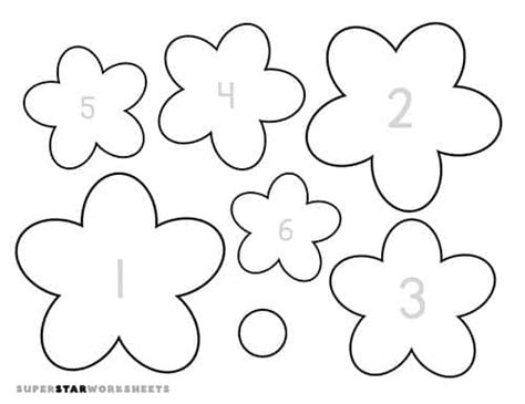 Flower Template Cut Out