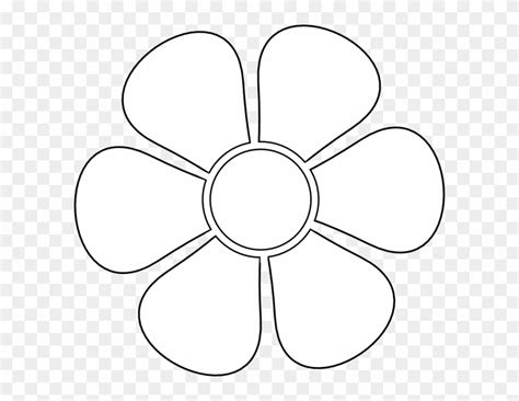 Flower Template With 6 Petals