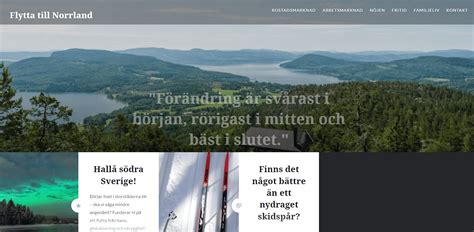 Flytta till Norrland: Upplev livets skönhet i naturens famn
