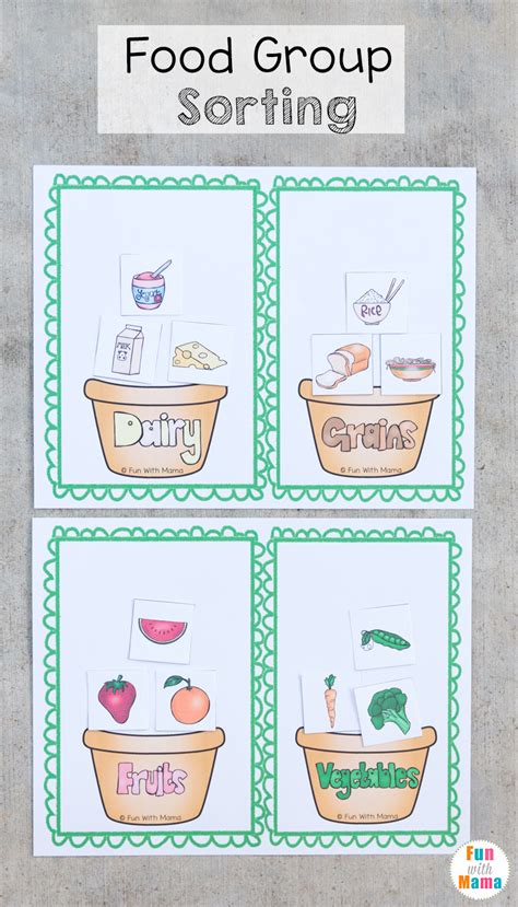 Food Group Printables