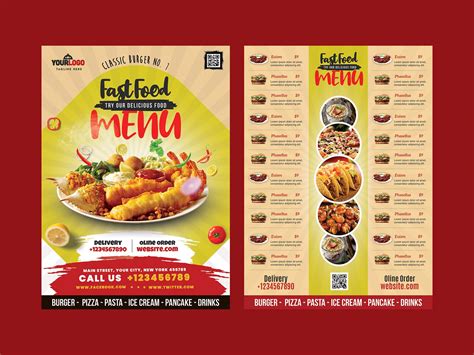 Food Menu Template Free Download